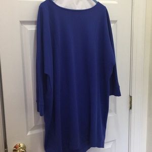 Solid Navy Blue Dress